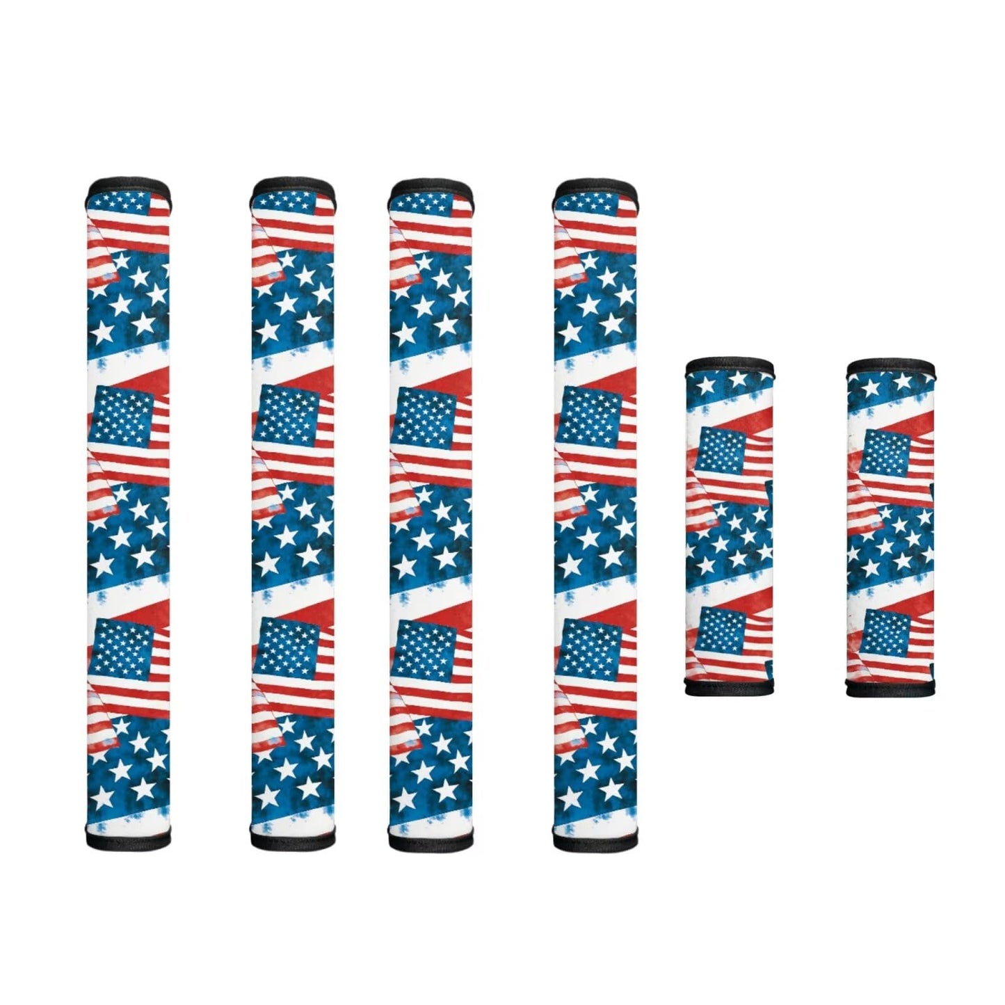 Hwzdsyxl American Flag Pattern Refrigerator Door Handle Covers 6 Pieces Appliance Handle Cover Sets Easy to Clean Neoprene Protective Handles Gloves Fit Fridge Oven Dishwasher, Independence Day Decor