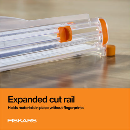 Fiskars Precision Paper Trimmer, Easy and Accurate Crafting Tool, Cuts Straight for Crafts, Cards, and More