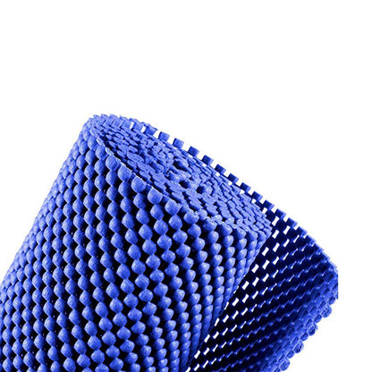 Shelf Liner Drawer Liner Non-Slip Mat Shelves Liners 12" X6.5’ Grid Pattern PVC Non-Adhesive Grip Liner Anti-Slip Mat for Kitchen Cabinets Wire Shelving Pantry Dresser Refrigerator (Blue)