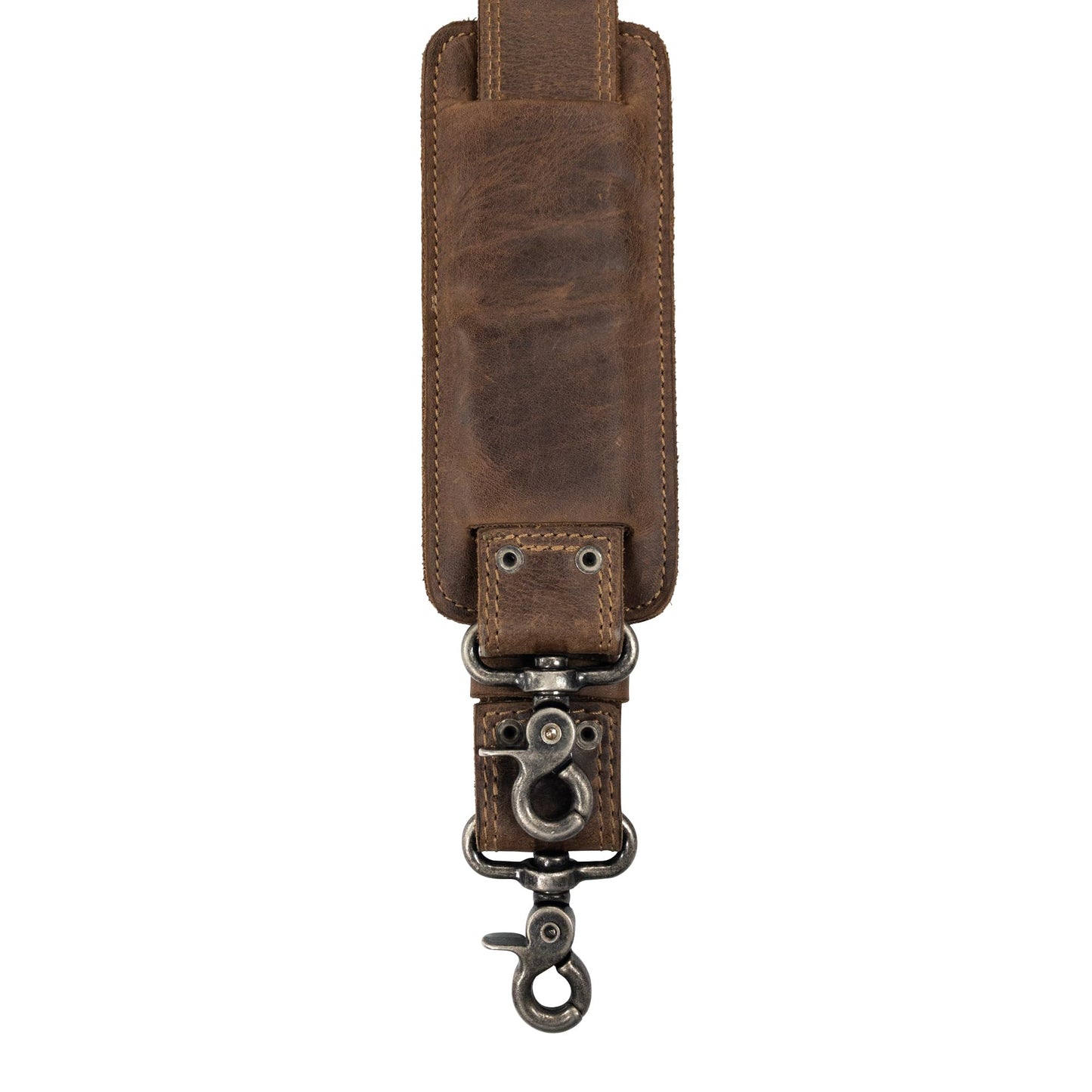 Hide & Drink, Full Grain Leather Adjustable Strap Replacement for Messenger, Duffle and Crossbody Bag, Handmade Shoulder Strap for Men and Women, Bourbon Brown
