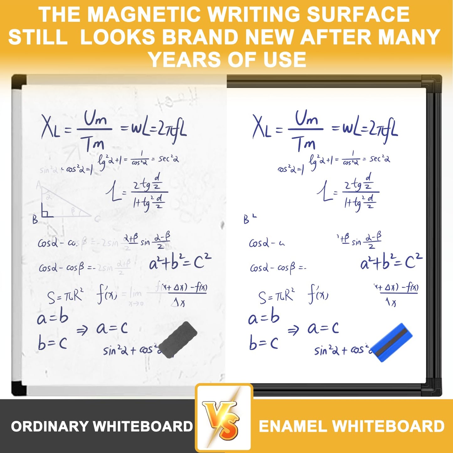 H-Qprobd 8'x4' Large Whiteboard with Aluminum Frame - 96"x48" Magnetic Dry Erase Board Commercial-Grade Wall Mounted | Ideal for Office Presentations, Classroom Teaching & Professional Workspace