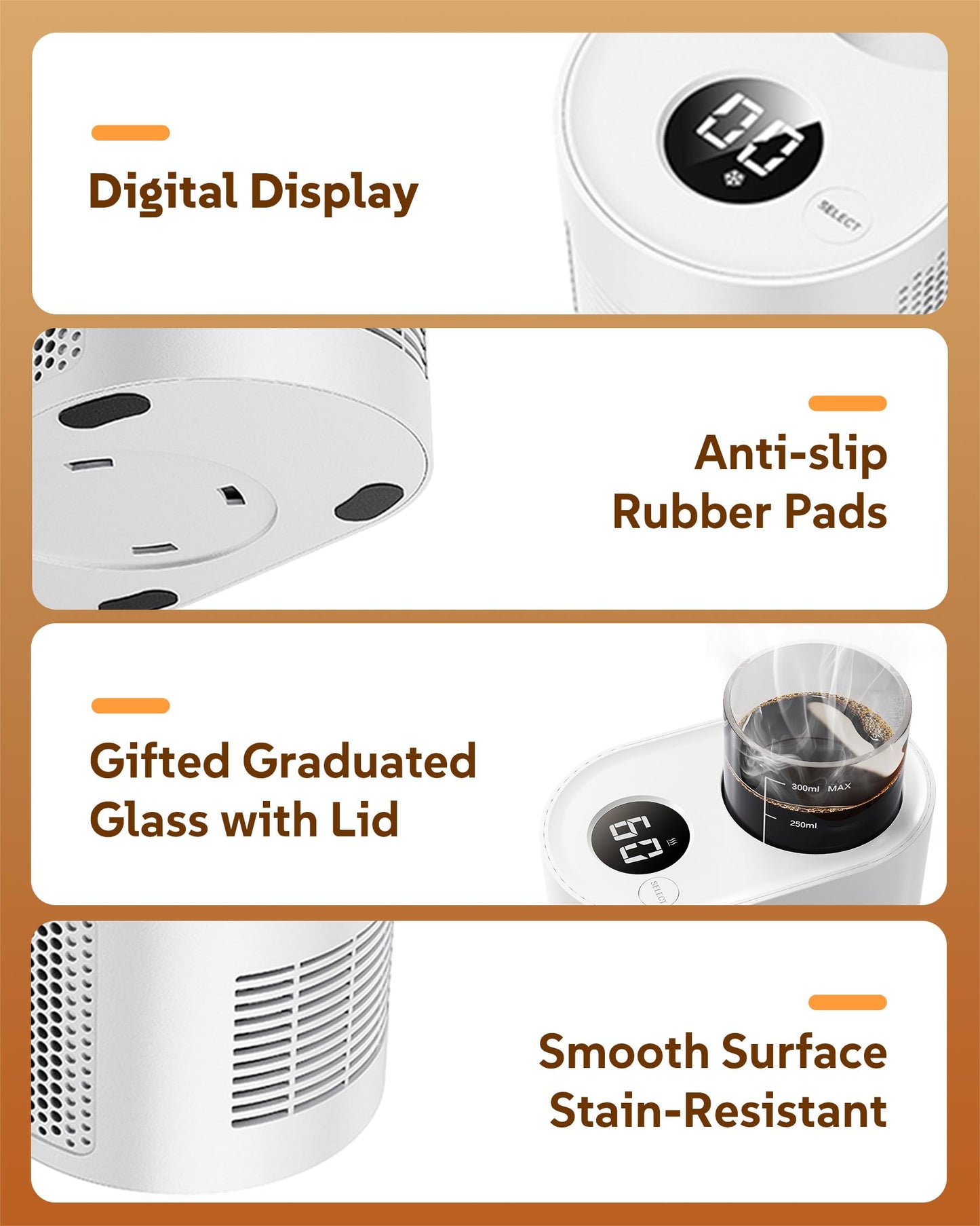 WISFISSH Coffee Cup Warmer,Mini Refrigerator for Wine Chiller,3-In-1 Cup Warmerfor Desk(Cooling, Heating, and Fermentation), Coffee Warmer, Suitable for Bedroom, Study, Office, etc.