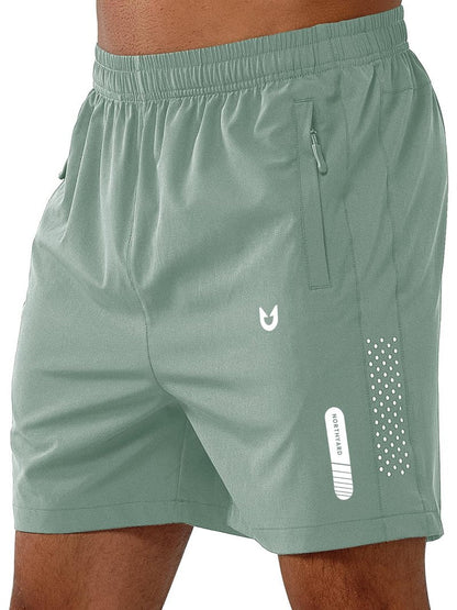 NORTHYARD Men's Athletic Running Shorts Gym Workout 7"/9"/5" Quick Dry Lightweight Sports Basketball Tennis 3 Zipper Pockets LODENFROST-5inch 2XL