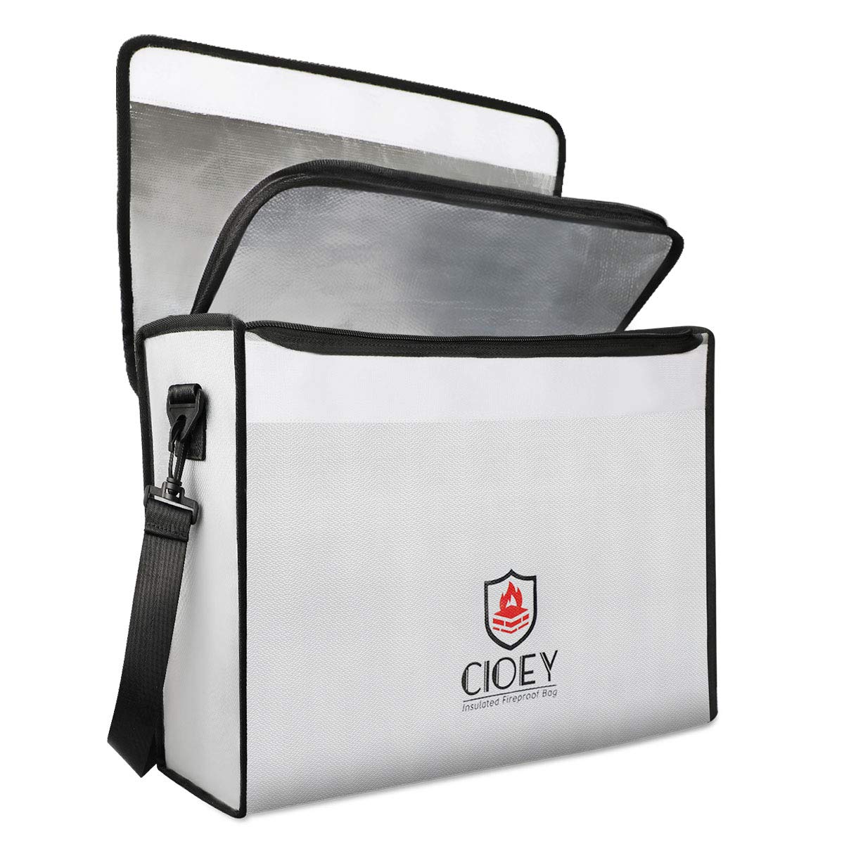 Fireproof Document Bag - Fireproof Box [Thermal Insulated] Fireproof Safety Boxes for Home Large Fireproof Bag Lockable Zipper Fireproof Safe Box Home Safes Fireproof Waterproof Fireproof Money Bag