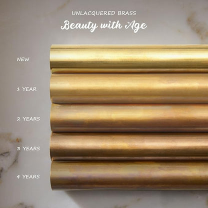 21.6 Inch Curved Perforated Wall Sconce, Hand-Made Aged Brass Metal Wall Mounted Light Beside Mirror, Luxury Wall Light for Bedroom, Elegant Light Fixture for Indoor