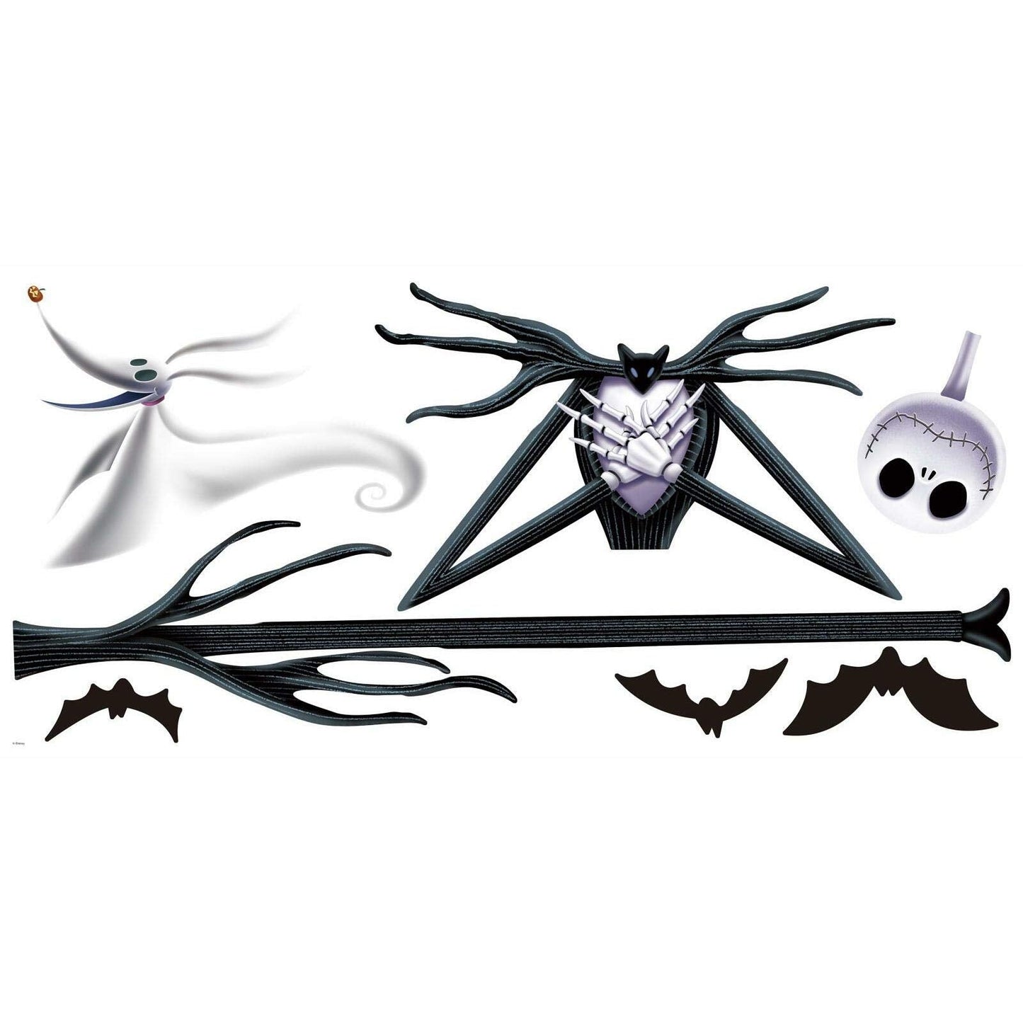 RoomMates Disney The Nightmare Before Christmas Jack Giant Peel and Stick Wall Decals, Vinyl, 1 Sheet, Made in USA