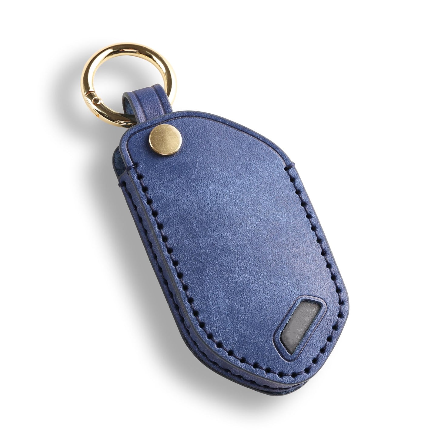 Hontumax Premium Leather 5-Button Key Fob Cover Case for KIA Telluride 2023-2025, Sorento 2024-2025, EV9 2024-2025, K4 2025, K5 2025, Carnival 2025-2026 Key Fob Holder (Blue)