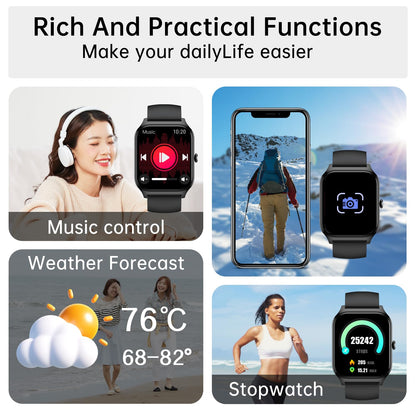 Smart Watch for Women Fitness Tracker: Rose Gold Make/Answer Call Smart Watches for Women Waterproof Digital Mens Watches Running Smartwatch Android Phone iPhone Samsung Compatible Heart Rate Monitor