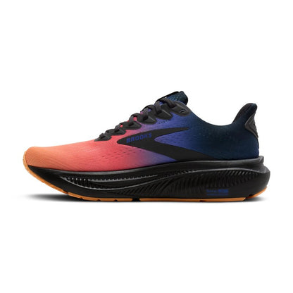 Brooks Women’s Ghost 17 Neutral Running Shoe - Night/Blue/Papaya - 9 Medium