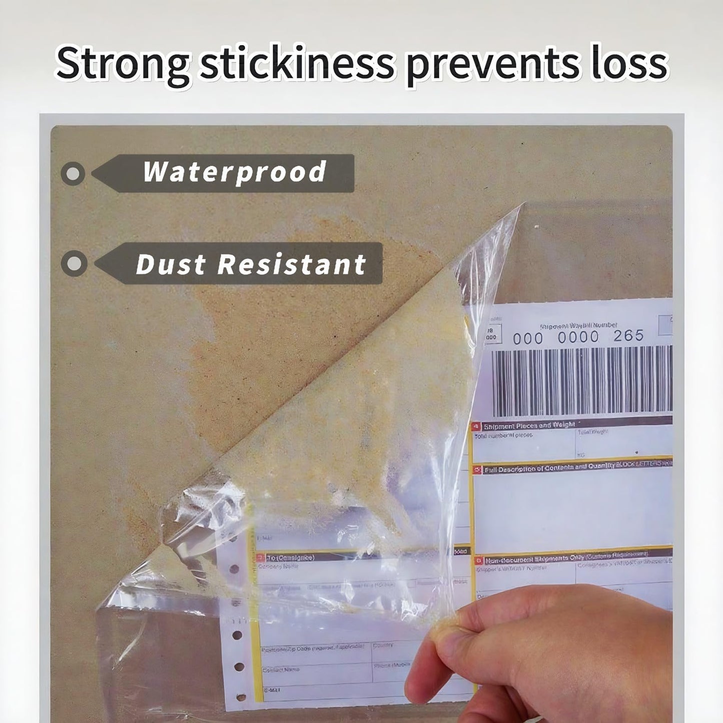 1000 PCS Packing List Envelopes 6.7"x10" Clear Packing Slip Pouches Fit 6.5x10 inch Lettter - Shipping/Mailing Pouch Enclosed Bags for Packing Slips Invoice Label