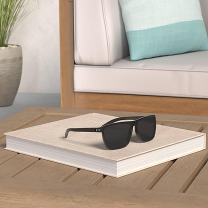 Square Polarized Sunglasses for Men and Women Lightweight Frame Sun Glasses with UV Protection