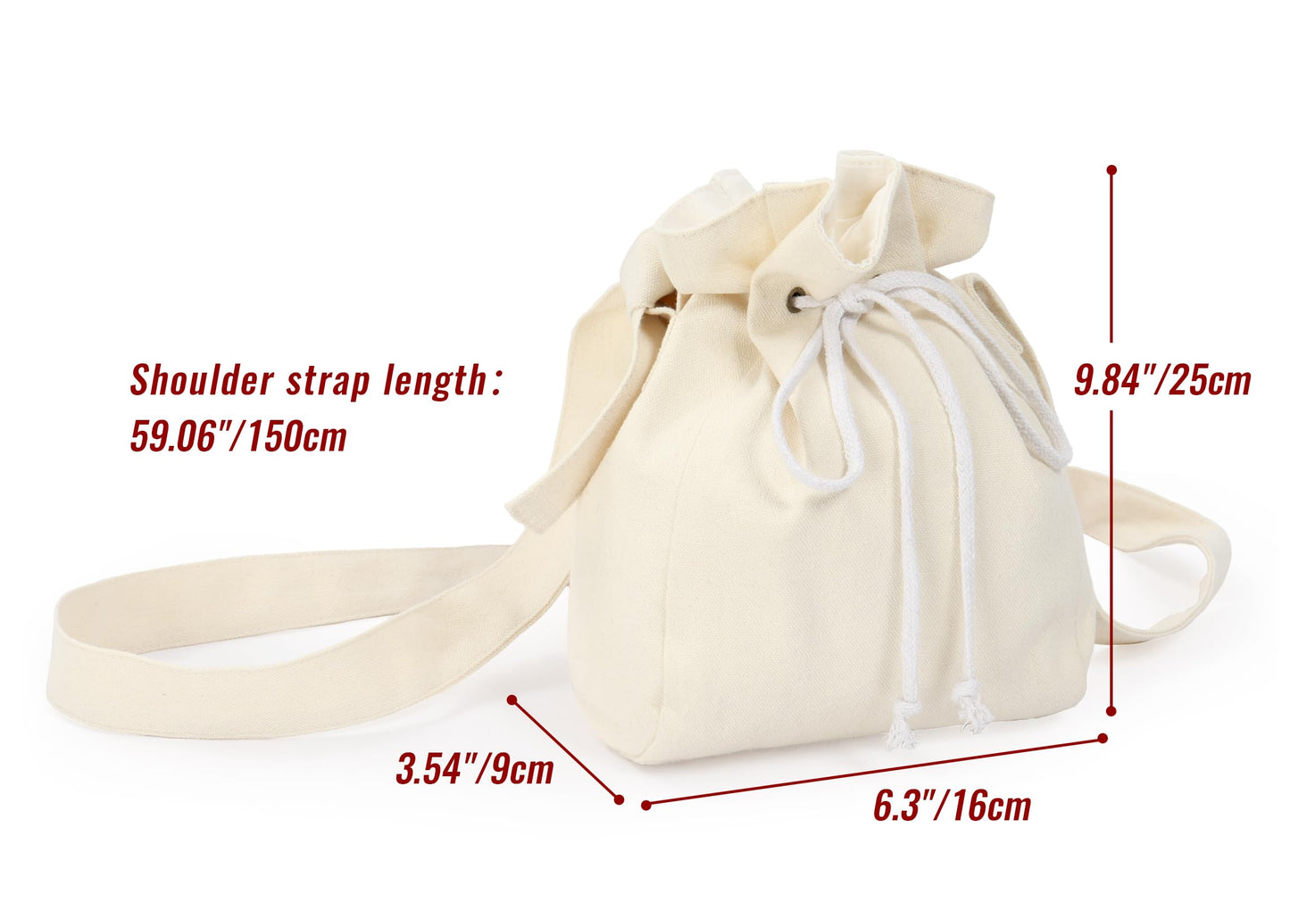 FURPHI Medieval Drawstring Shoulder Bag Renaissance Canvas Dice Bag Coin Purse Ren Faire Costume Accessories