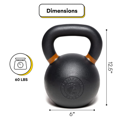 Kettlebell Kings Powder Coated Kettlebell Weights 5-90 LB | Workout Gym Equipment & Strength training sets for Women & Men | Durable Coating for Grip Strength, Rust Prevention