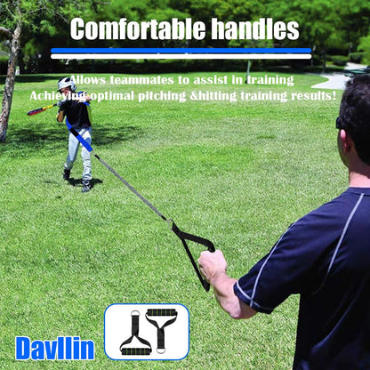 Core & Hip Belt Resistance Band for Baseball & Softball Training | Baseball Batting & Hitting Trainer | Complete Resistance Training Aid for Arm Strength & Swing Flexibility