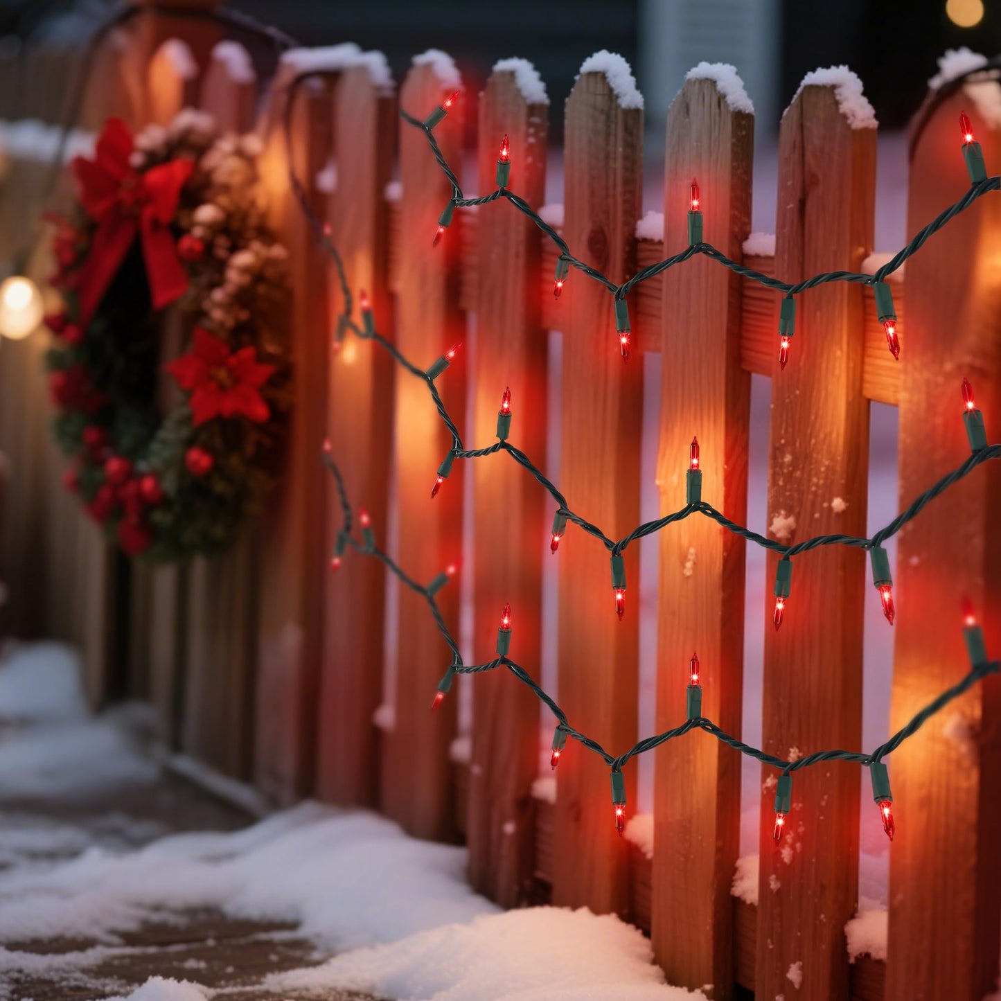 Watereem 2 Pack Red Valentines String Lights, 100 Count Each, Incandescent Mini Christmas Lights, Connectable Xmas Tree Light for Indoor Outdoor Garland Birthday Holiday Wedding Festival Party