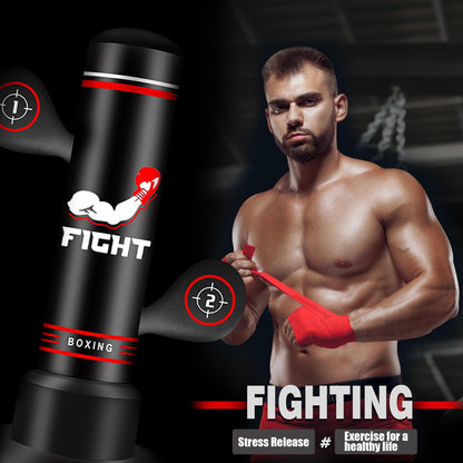 Upgraded Heavy Freestanding Punching Bag for Adults Teens, 70” Standing Punching Bag with Gloves, Pump and Jump Rope, Boxing Reflex Ball, Women Men Kickboxing Bags for Training MMA Fitness Home Gym