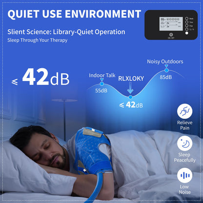 RLXLOKY 3.0 Cold Therapy Machine with Programmable Timer, Shoulder Ice Machine After Surgery,Cryotherapy Pain Relief System with Temp Display
