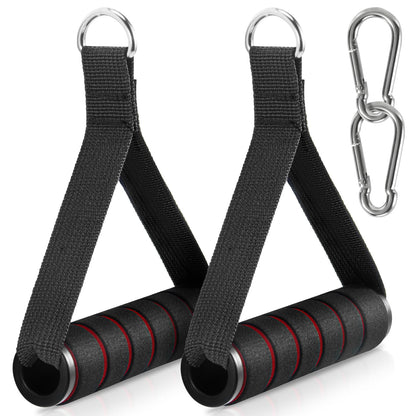 Citufuol 2 Pack Exercise Handles, Heavy-Duty Cable Machine Attachments for Strength Training, Pilates, Home Gym & Resistance Band Workouts