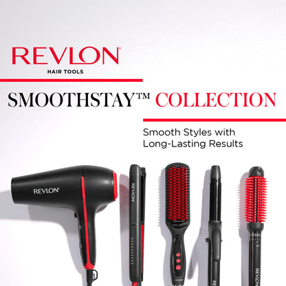 REVLON Salon One-Step Straight and Shine Heated Brush for Visibly Shinier, Smoother Hair | Hair Straightener That Revives Second Day Hair with an Ion Generator That Helps Reduce Frizz