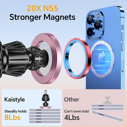 Kaistyle for Magsafe Car Mount【20 Strong Magnets】Magnetic Phone Holder for Car Phone Holder Mount Dash Mounted Holders Cell Phone Holders for Your Car Accessories for Women Men for iPhone 17 16 15 14