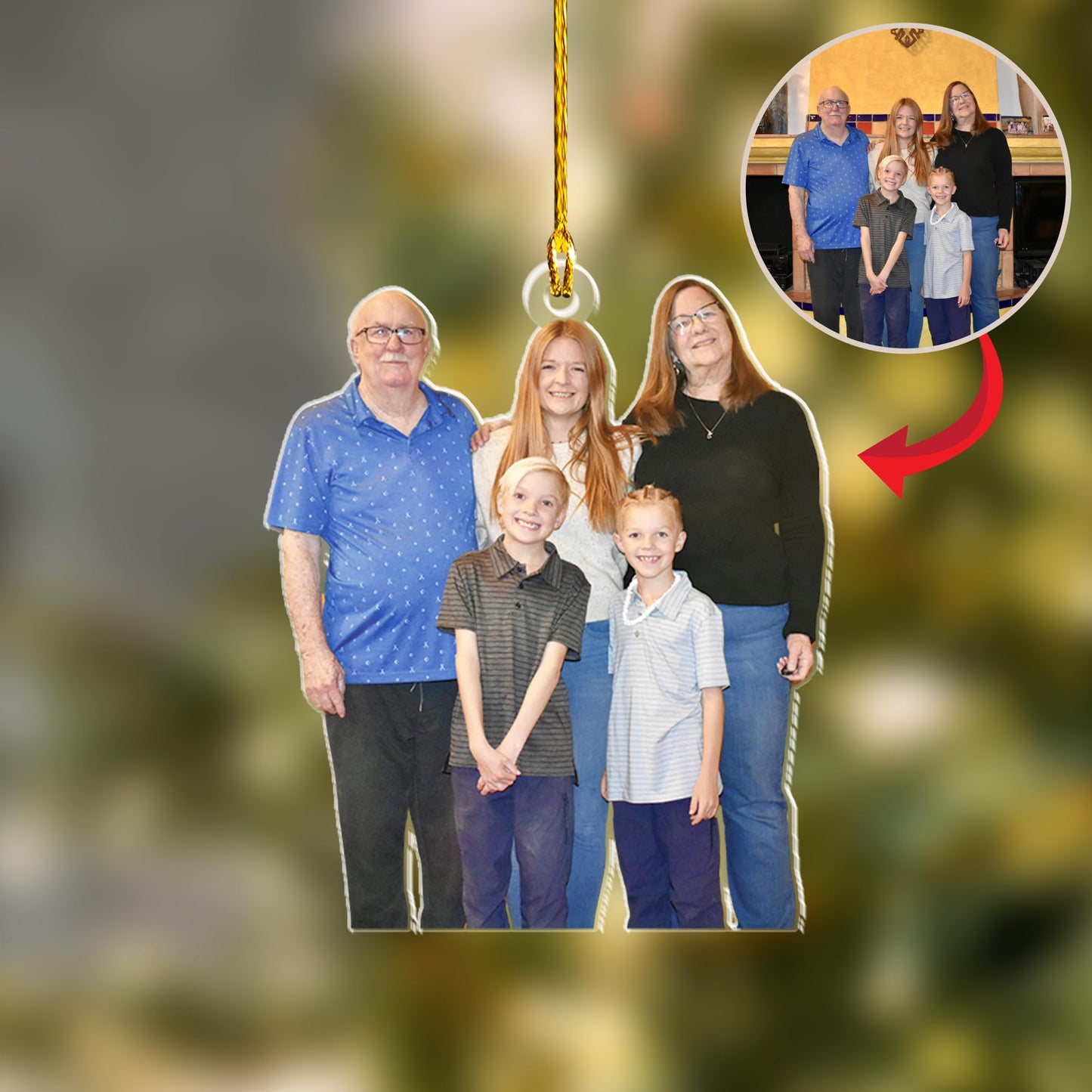 Personalized Christmas Ornaments 2026 – Custom Photo Ornament, Xmas Picture Keepsake, Ornament pic, Ornaments with Pictures, Hallmark Christmas Tree Decorations