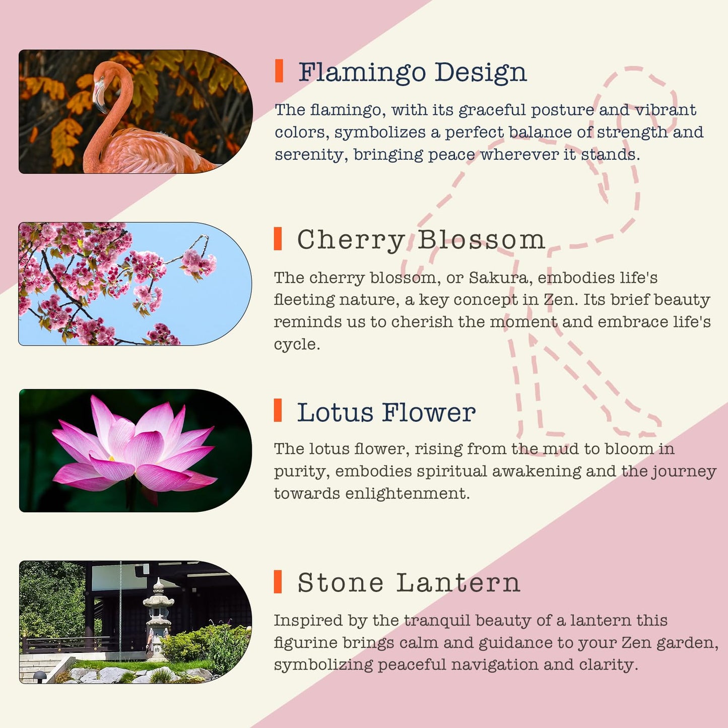 Threeheng Flamingo Zen Garden for Desk - Pink Flamingo Decor, Sand Tray Therapy Kit for Desk and Office, Cute Japanese Décor Gift for Women, Mini Zen Garden for Relaxation and Stress Relief