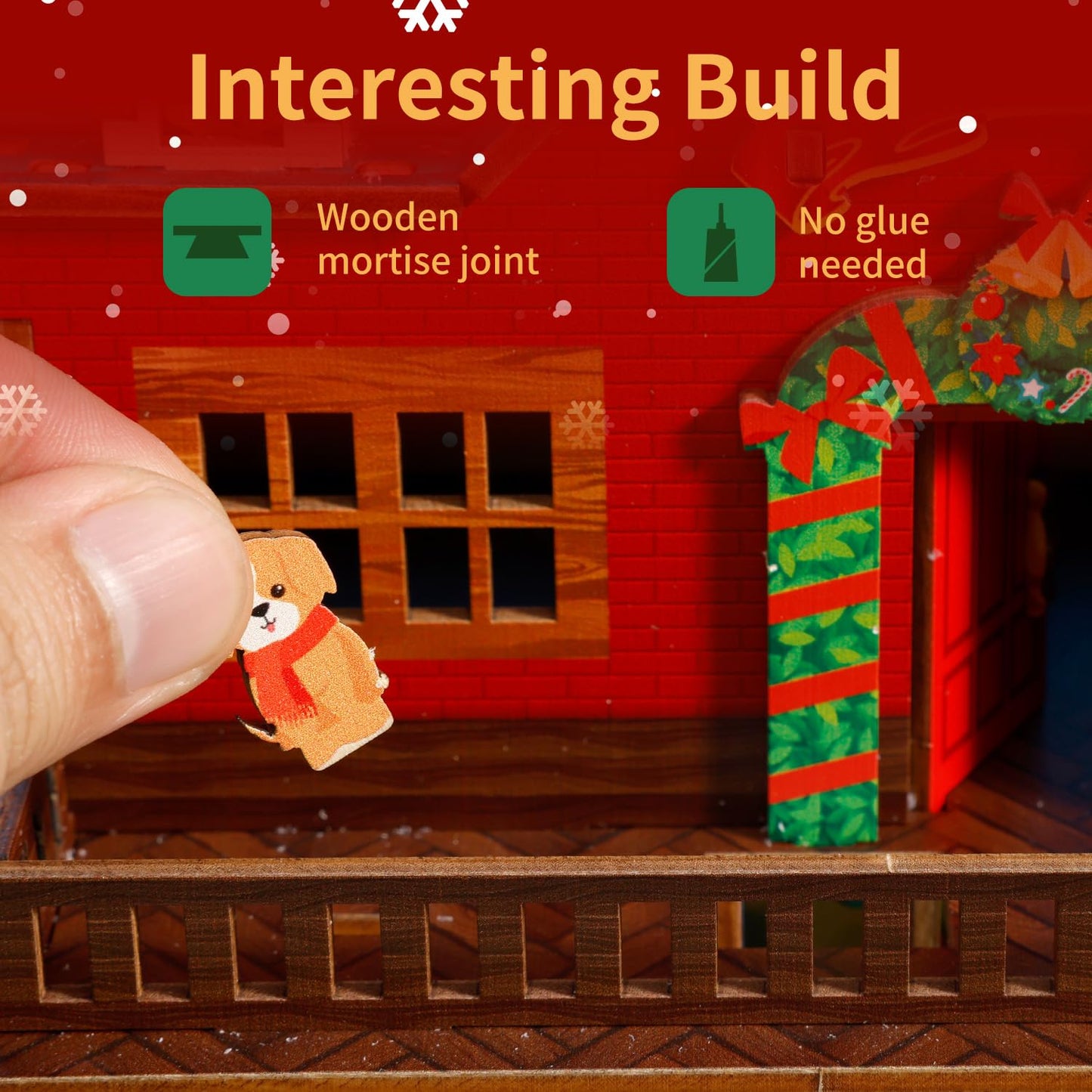 3D Puzzles for Adults Treehouse - Christmas Theme, Fun Holiday Home Decor