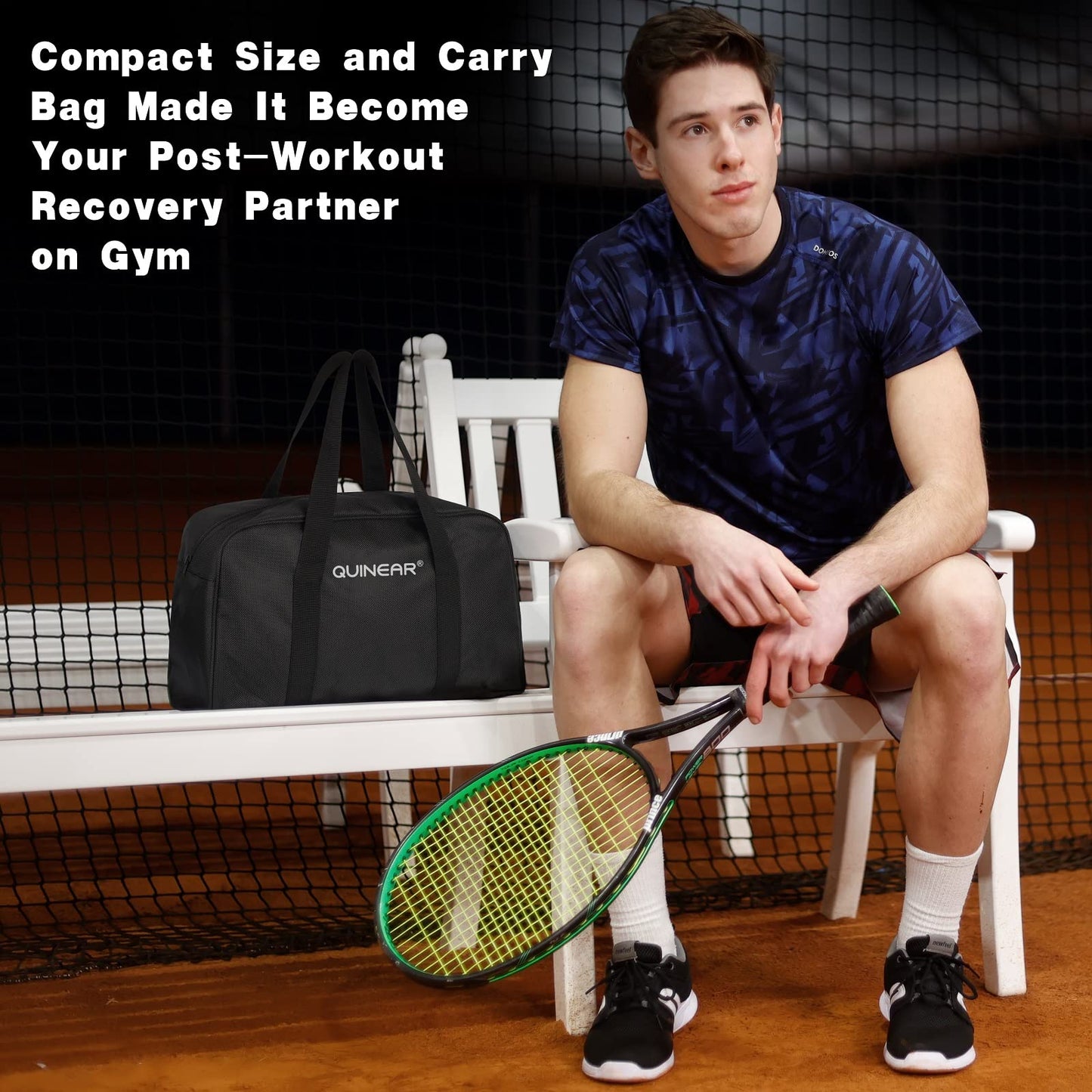 QUINEAR Air Compression Recovery System, Professional Sequential Device for Massage Therapy, Foot and Leg Recovery Boots to Improve Circulation for Athletes, FSA-HSA Eligible (Large)