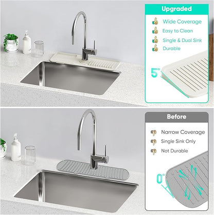 17.7inch Faucet Mat for Kitchen Sink Faucet Mat Kitchen Sink Splash Guard