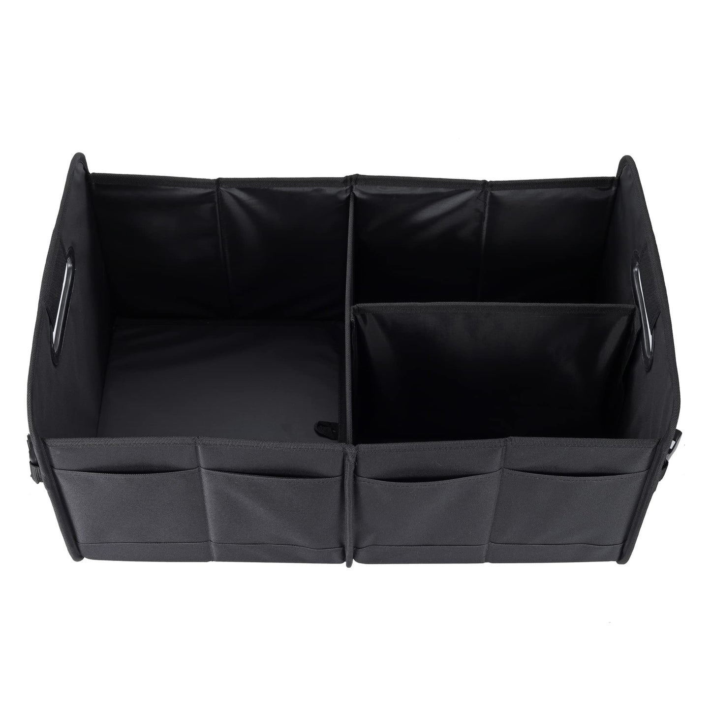 AOKJOY Car Trunk Organizer Car Storage Organizer Collapsible Multi Compartment Car Organizer Adjustable Straps Car Organizer for SUV(Black)