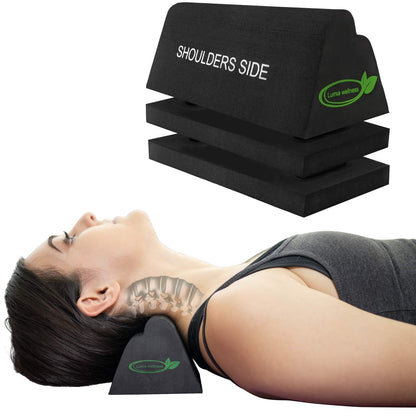 Lumia Wellness Cervical Orthotic Traction Block, Firm, FSA/HSA Eligible, Spinal & Neck Alignment, Cervical Traction Device & Neck Stretcher