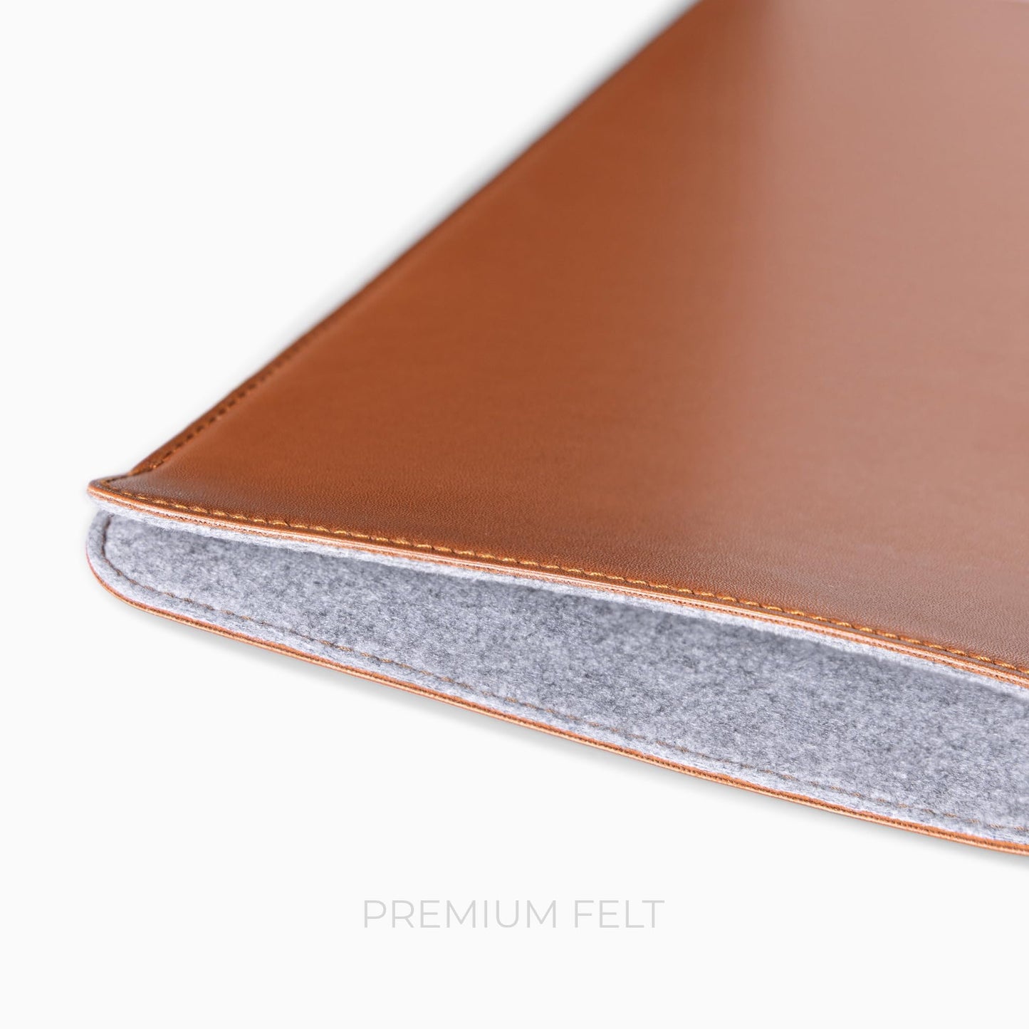 Comfyable Laptop Sleeve 14 Inch Precisely Compatible with MacBook Pro M5 M4 M3 M2 Pro/Max 2026-2021, Faux Leather Cover Case, 14 in, Brown