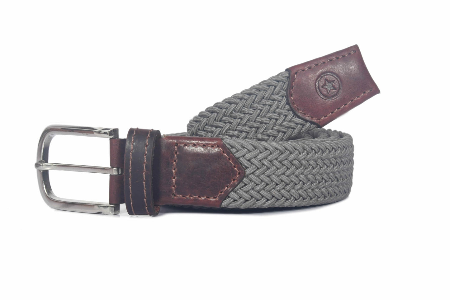 Elastic Woven Braided Belts for Men and Women Stretch Belt for Golf, Casual Wear Golf by Aaron Leather Goods (Graphite, 34)