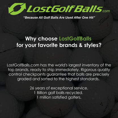 LostGolfBalls - 100 e6 Soft Golf Balls in Near Mint Condition, AAAA Quality, Recycled Used Golf Balls, Best Value Golf Balls, White