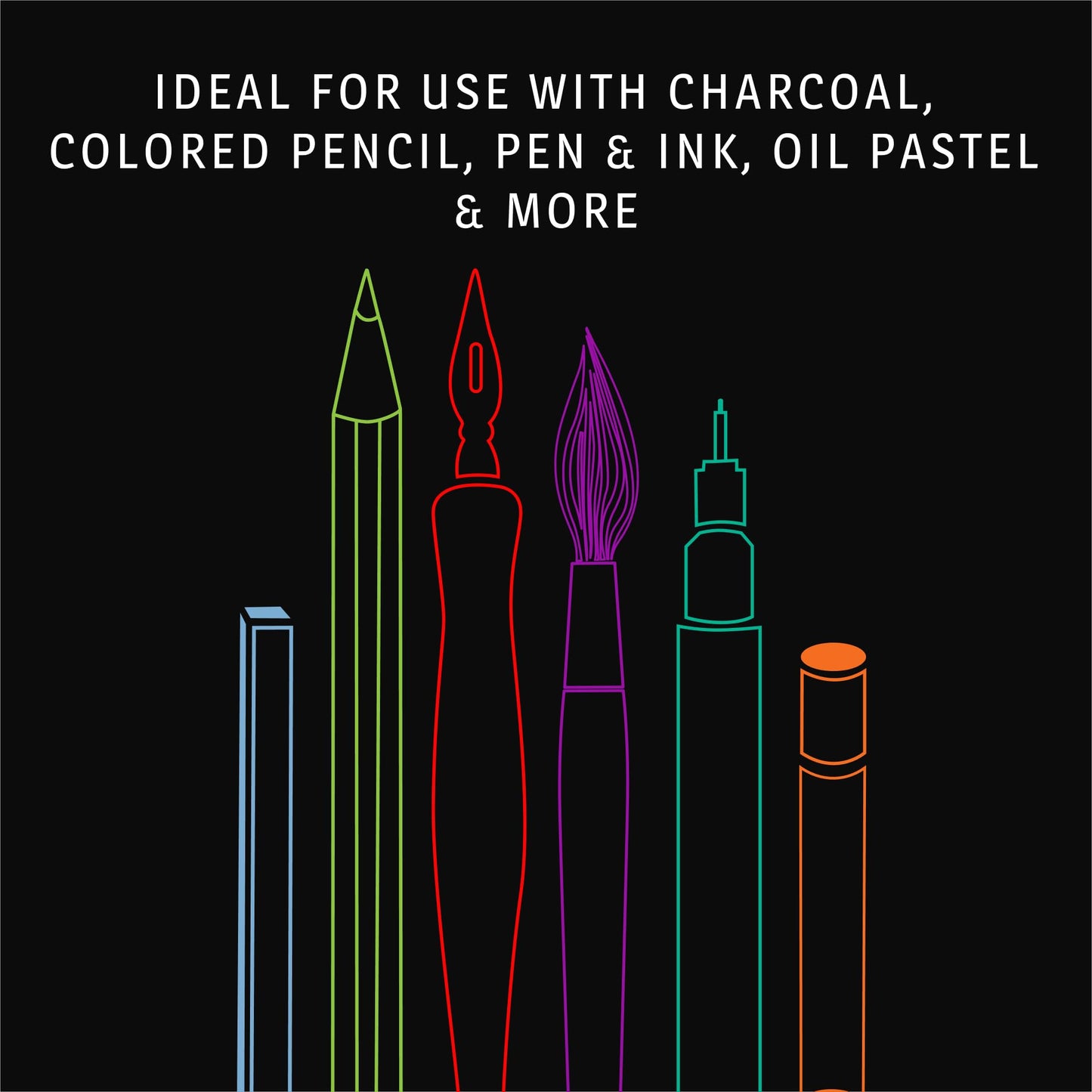 Bienfang Sketch Pad 11x14 Inch, 100 Sheets of 60lb 90gsm Art Paper, Spiral Bound Sketch Book Drawing Notebook