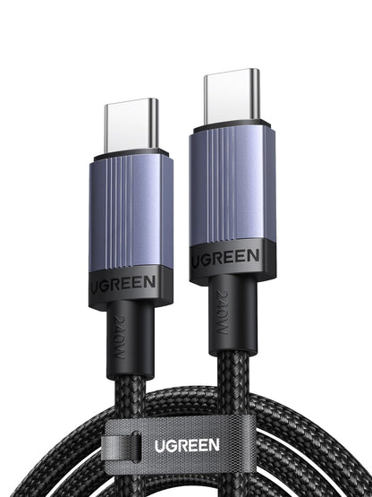 UGREEN 2-Pack 240W USB C to USB C Cable, Fast Charging USB C Cable for iPhone 17 Pro Max/16/14, Galaxy S25/S25/S24, Pixel 9/8/7, MacBook Pro/Air, ThinkBook, Dell XPS, iPad Pro/Air, Steam Deck, 10FT