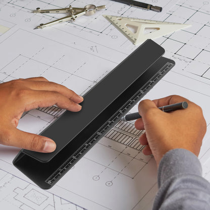 Psitek Portable Laptop Wedge Airflow Cooling Stand, Aluminium Laptops Feet Legs Improved Ergonomics, Stability, and Versatility - Compatible with MacBook and All Laptop, with Ruler