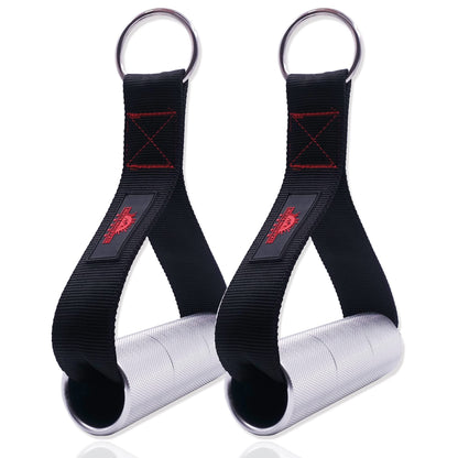 Lights Mountain Heavy Duty Fat Gym Handle Grips 2" Dia Aluminum Alloy Exercise Handles Cable Machine Pulley LAT Pulldown Attachments Arm Wrestling Training Handles(1 Pair)