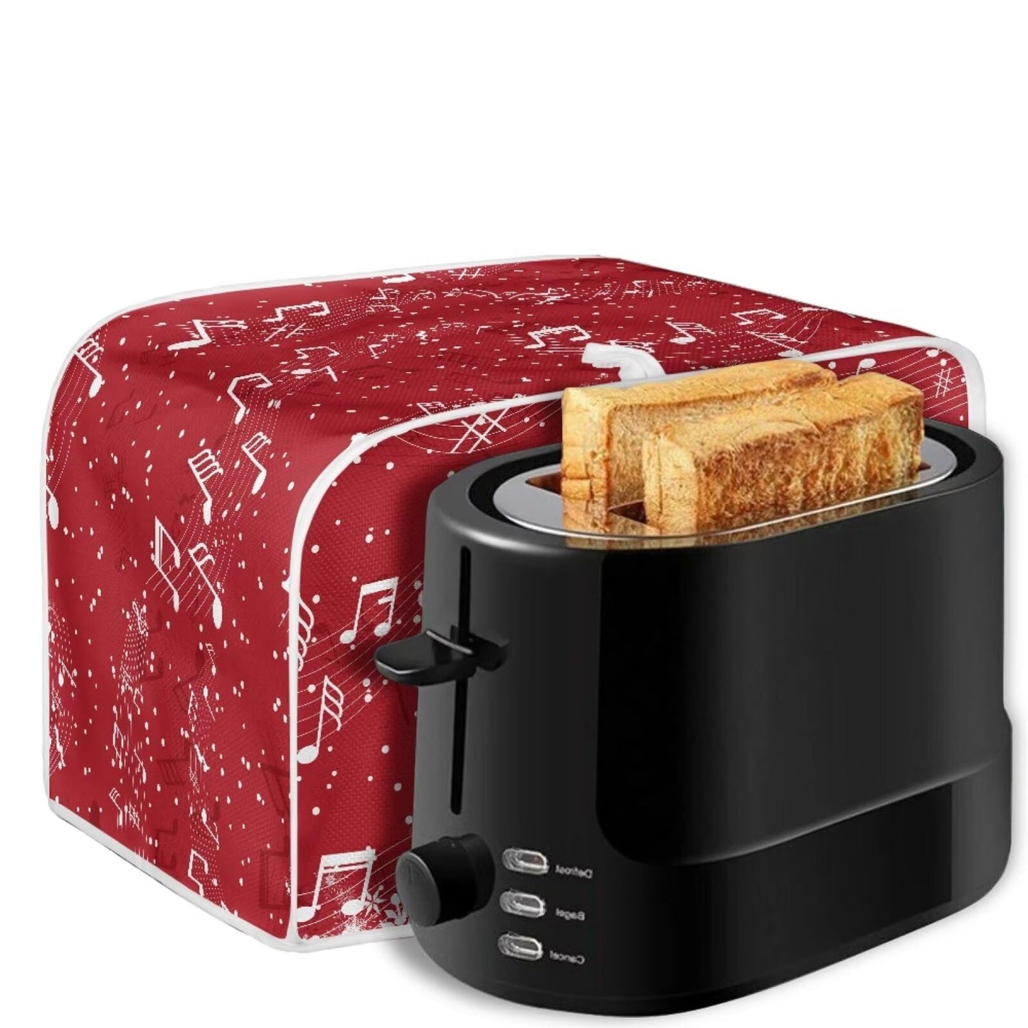 ASQVTIFE Christmas Santa Claus Toaster Dust Cover 4 Slice for Kitchen Christmas Decorations Snowman Bakeware Protector Compatible with 4 Slice Toaster Foldable Accessories for Kitchen