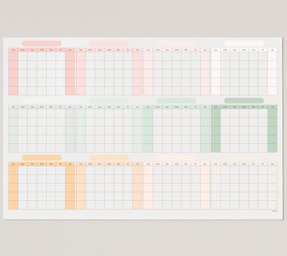 Dry Erase Wall Planner (27×39 in) – Double-Sided Reusable Yearly Planner with Undated Planning Board & 2026 Calendar Reference, Large Laminated Write & Wipe Wall Calendar for Home, Office, Classroom
