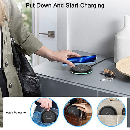 Wireless Charger Samsung Fast Charging Pad for Samsung Galaxy S25 Ultra/S24 FE/S23 Ultra/S22/S21/Z Flip 6 5,15W Wireless Charging Station Charger Mat and QC Adapter for Google Pixel 9 8a 7a 8 7 Pro