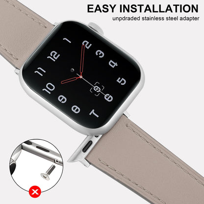 Italy Genuine Leather Bands Women Men Compatible with Apple Watch 38mm 41mm 40mm 42mm 44mm 45mm 46mm 49mm, iWatch Straps Smartwatch Replacement Band for Ultra SE 3/2/1 Series 11 10 9 8 7 6 5 4 3 2 1