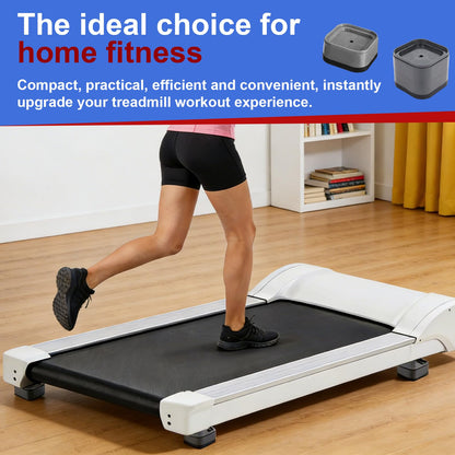 Penitue 4pcs Treadmill Incline Riser Blocks, Stackable Height Adjustable Incline Blocks Non-Slip Upgrade Ramp for Home Gym Leveling & Uphill Workout Treadmill Accessories(Grey)