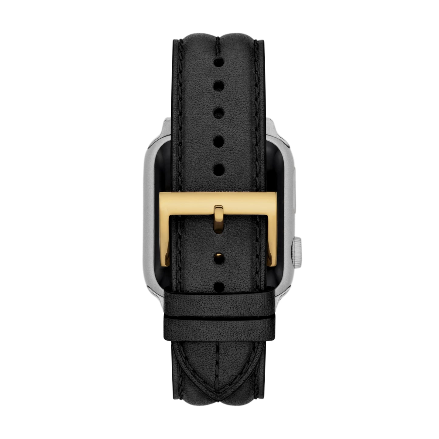 Tory Burch Women's Kira Black Leather Band for Apple Watch® (Model: TBS0107E)
