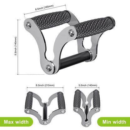 SELEWARE V Bar Landmine Handle Attachment, Solid Landmine Double D Handle T Row Attachment With Non-Slip Rubber Handle, Fits Olympic Bars Strength Training Bars