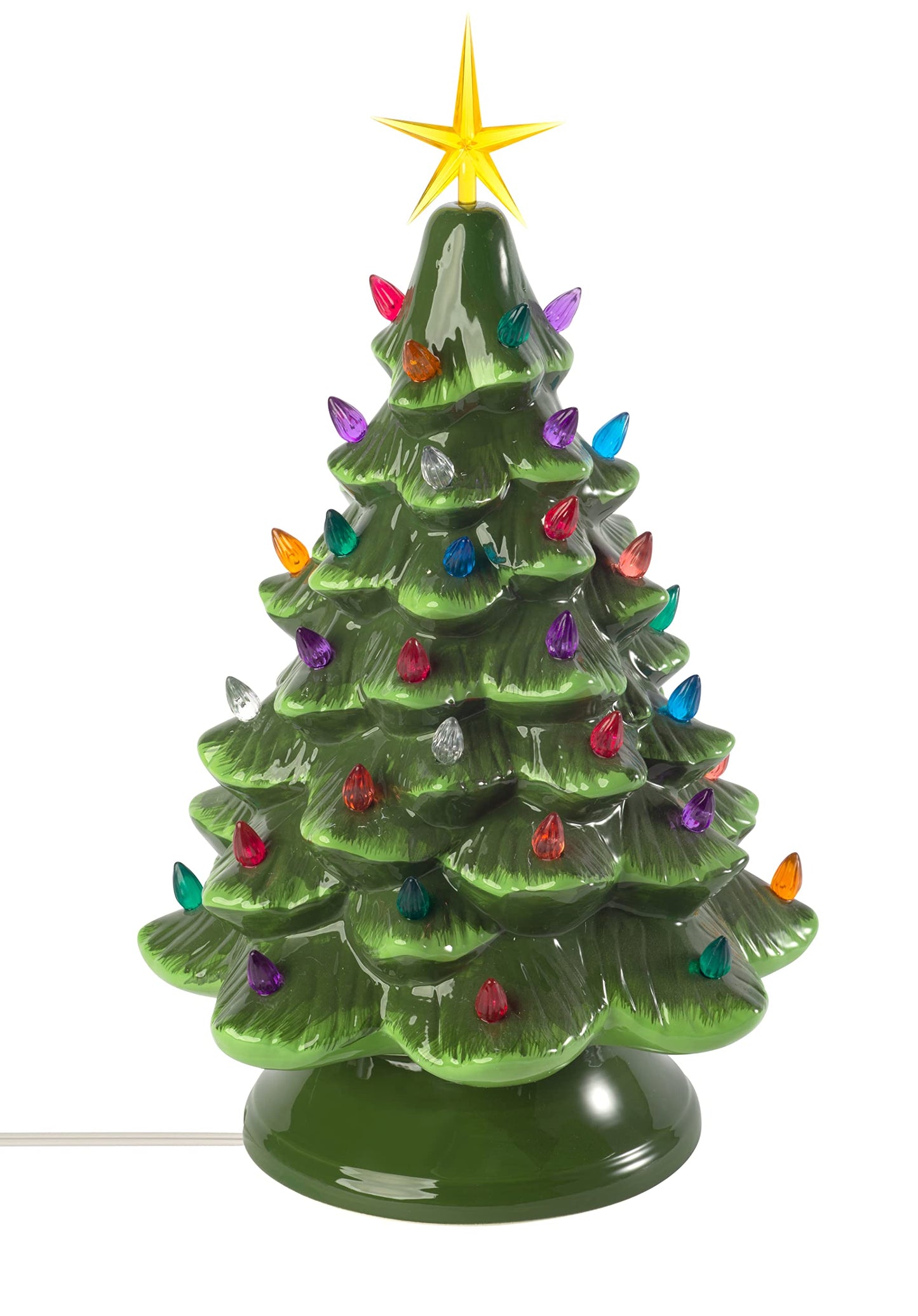 Creative Hobbies Large Ceramic Christmas Tree Wiring Kit with 3.5 Watt LED Bulb - Standard (Edison) Base Socket - Perfect for Lighting Large Size Objects and DIY Projects
