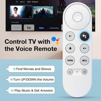 Replacement for Google-Chromecast-Remote, for Chromecast with Google TV Remote 4K/HD & Google TV Streamer 4K(Only for Snow Chromecast Google)