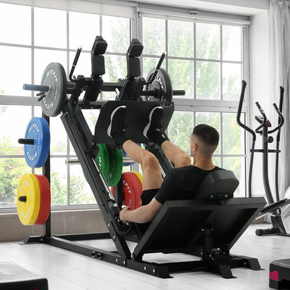 RitFit Gazelle Pro 3 in 1 Leg Press and Hack Squat Machine - High-Tensile Steel Leg Press Machine, 2000lbs Capacity, Adjustable Angles with Weight Storage