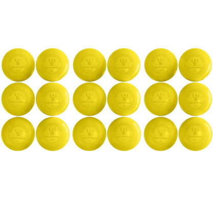 GCA Pro Lacrosse Official Game Ball NFHS College Approved Velocity 6 Pack LAX Field Tournament Rubber Practice (Yellow, 6 Balls)