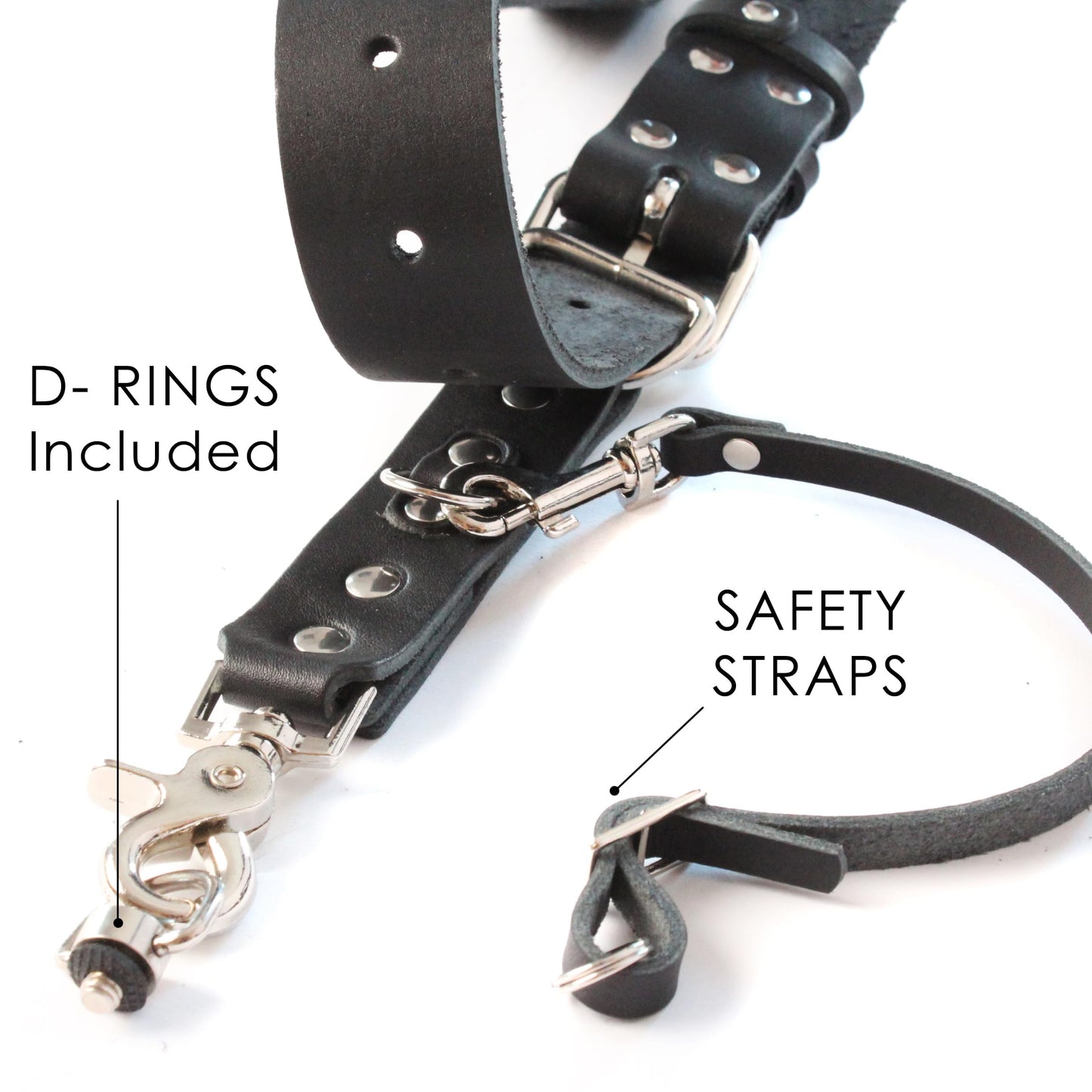 Leather Double Camera Strap - Shoulder Dual Camera Harness - Leather Strap for Two Cameras - Photographers Gear